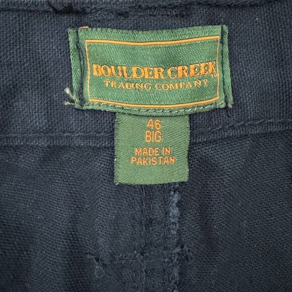 BOULDER CREEK Men's Black Side Elastic Ripstop Cargo knee Shorts Size 46 BIG NEW - Picture 3 of 16